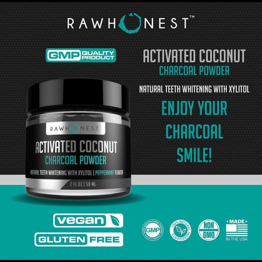 RAWhonest teeth whiter charcoal $25 each
